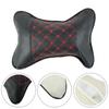 Premium Leather Car Headrest Neck Pillow Cushion Comfortable For Four Seasons