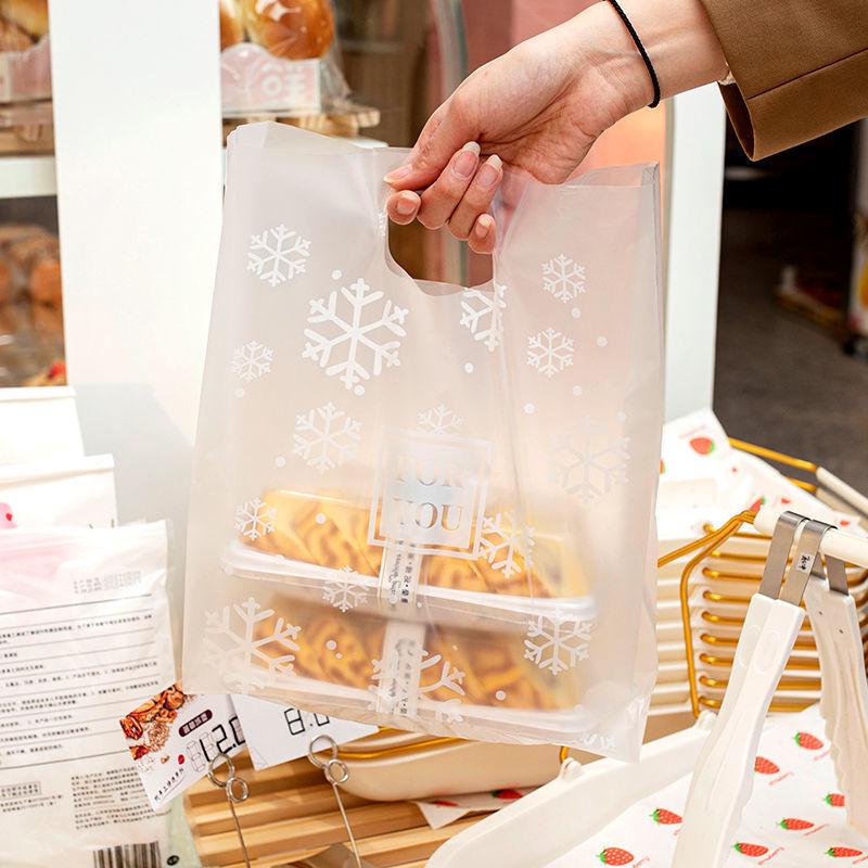 Пластиковая сумка для выпечки торта, еды на вынос, салата, одноразовой еды, прозрачная упаковка