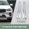 Car Front Bumper Fog Lamp Grille Bright Strip Chrome Plated 32234952 32234953 for Volvo XC60