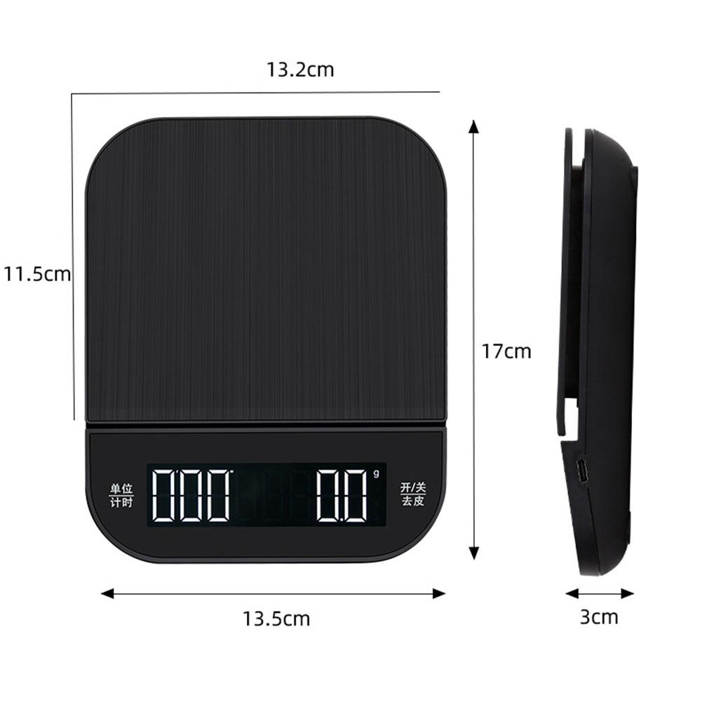 Timemore 2025 New BLACK BASIC+ Coffee Scale, Smart digital scale, pour coffee, Electronic Drip Coffee Scale with Timer 2kg