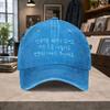 Korean Learning Language WaterWashed Retro Baseball Cap Unisex Adjustable Casual Hat for Outdoor Daily Wear Gift