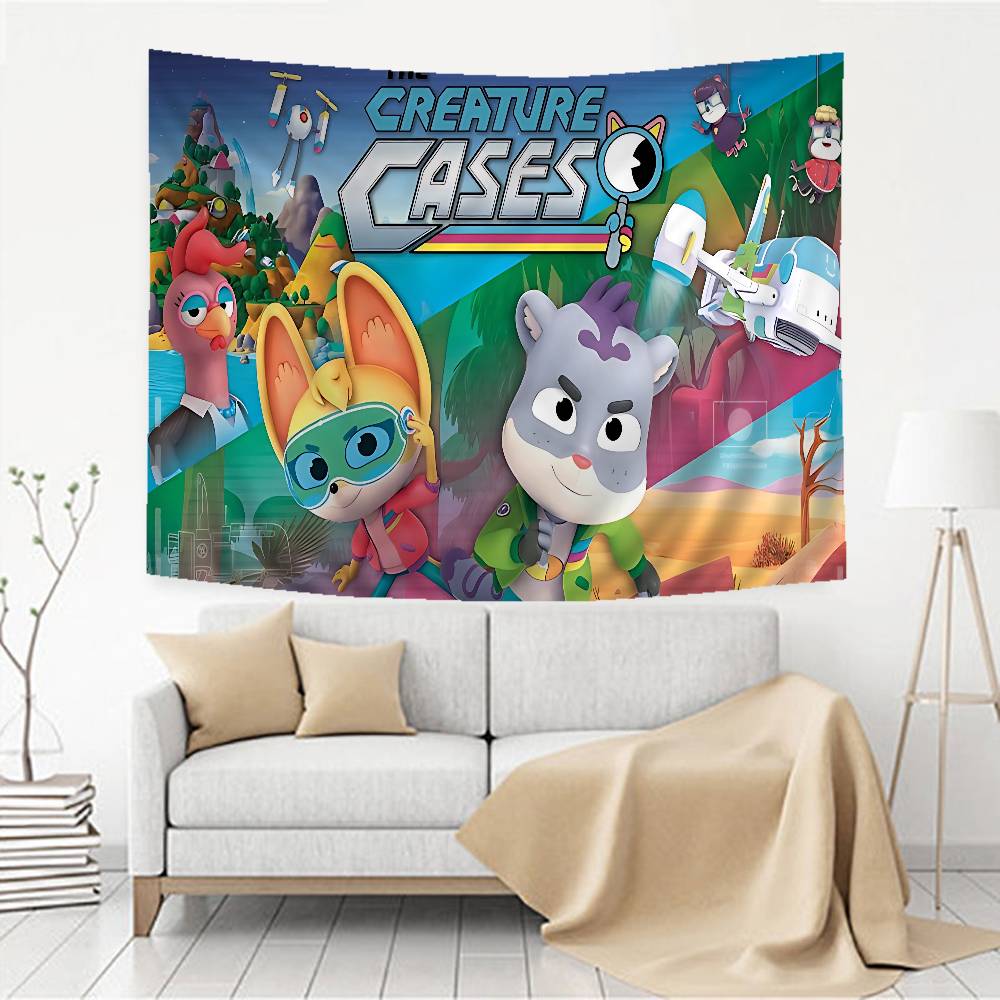 Anime The CCreature CCases Printed Large Wall Tapestry Indian Buddha Wall Decoration Witchcraft Bohemian Hippie Wall Art Decor