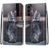 Модный расписной узорный чехол-книжка с ремешком для iPhone Samsung Huawei Honor Xiaomi Redmi OPPO Realme Moto Asus
