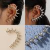 Alloy Ear Fashion Climber With Geometric And Rivet Design For Women Stylish