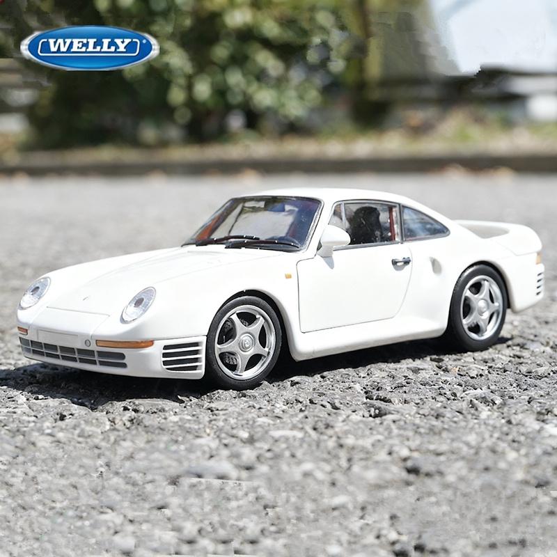 Welly 1/24 Porsche 959 Сплав Спортивный Автомобиль Модель Литьевой Металл Классический Гоночный Транспорт Средство Модель Автомобиля Симуляция Коллекция Детская Игрушка Подарок