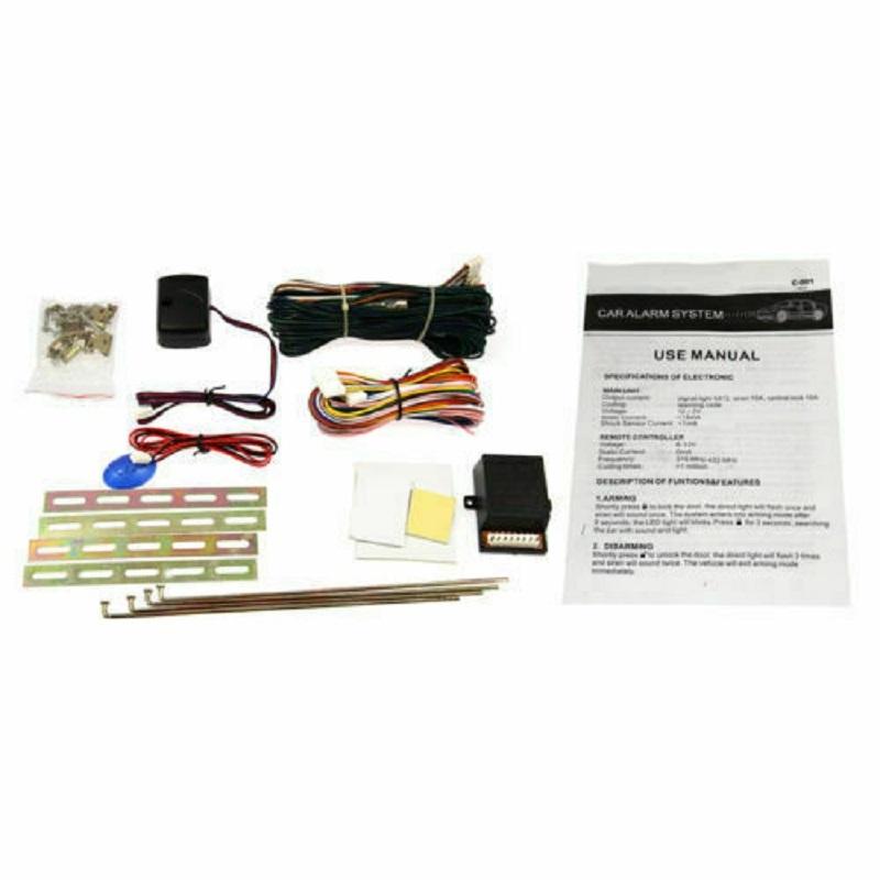 4 Door Car Power Locks Actuator Car Intelligent Alarm Keyless Entry System Engine Security Protection Remote Start Stop Button