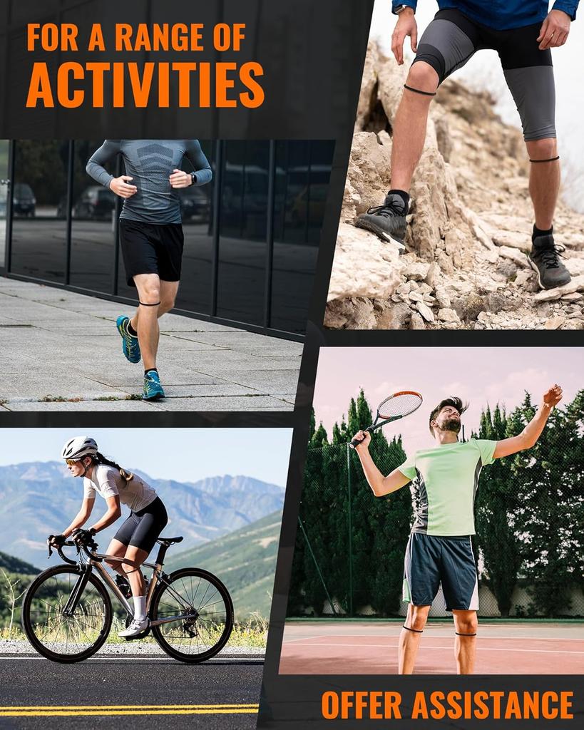 Бандаж на коленную чашечку для облегчения боли в колене, поддерживающий ремень для сухожилия надколенника для тенниса, бега, прыжков, футбола, дышащий и легкий