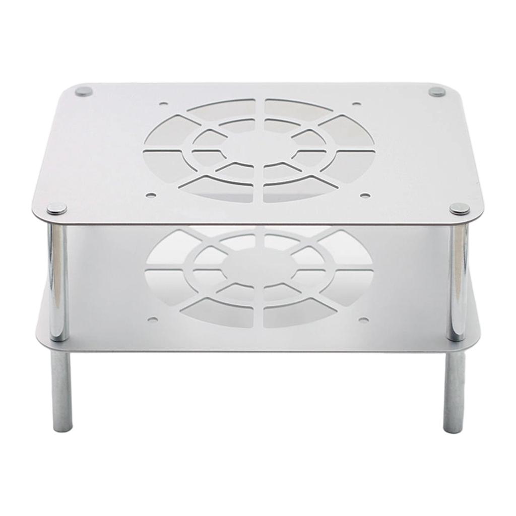 Fanless Cooling Stand for Router Premium Aluminum Material Double Tiers Architecture Thermal Management Solution