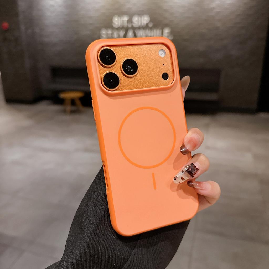 Роскошный чехол для телефона для iPhone 17 16Plus 15 14 13 12 Pro Max Air с MagSafe Беспроводная магнитная зарядка Защита