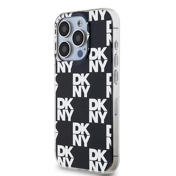 Dkny Iml Checkered Mono Pattern Case For Iphone 15 Pro Max - Black