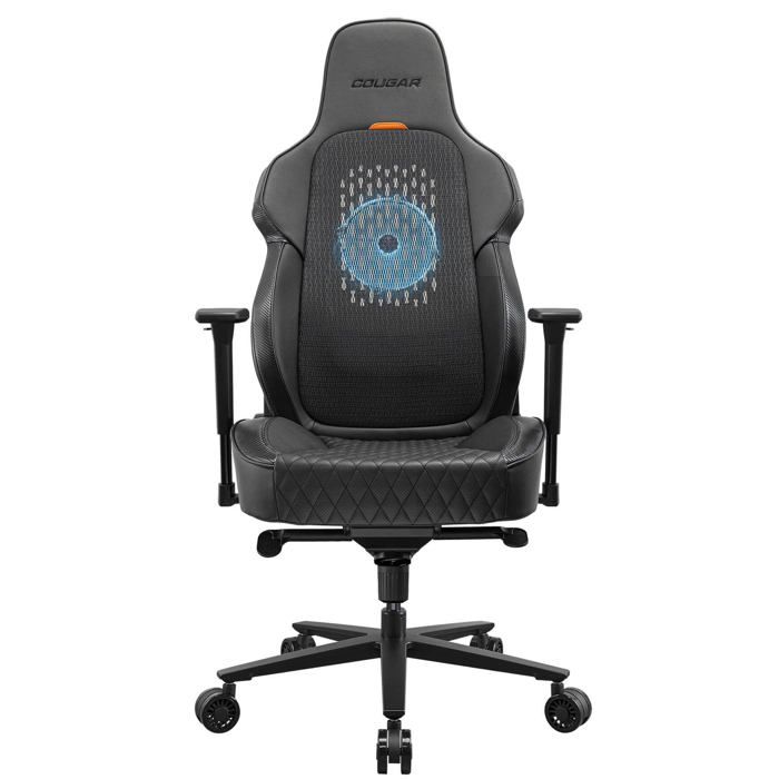 Fauteuil gaming - Cougar Gaming - NXSYS AERO BLACK - Support lombaire - Similicuir - Réglable en hauteur