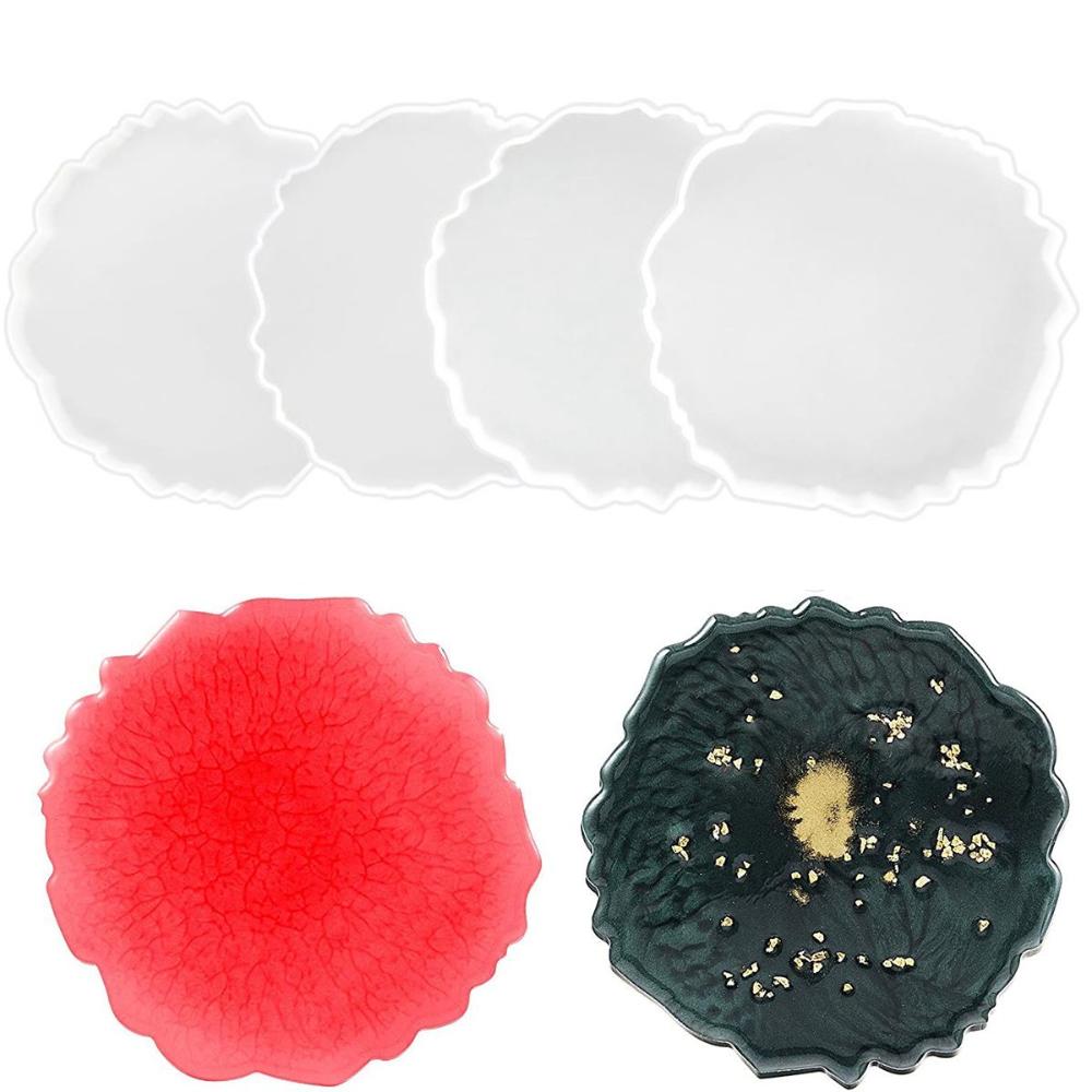 Epoxy DIY Placemat Silicone Cup Mats Coaster Mold Tray Mould Resin Casting Mold Pad Making Tools