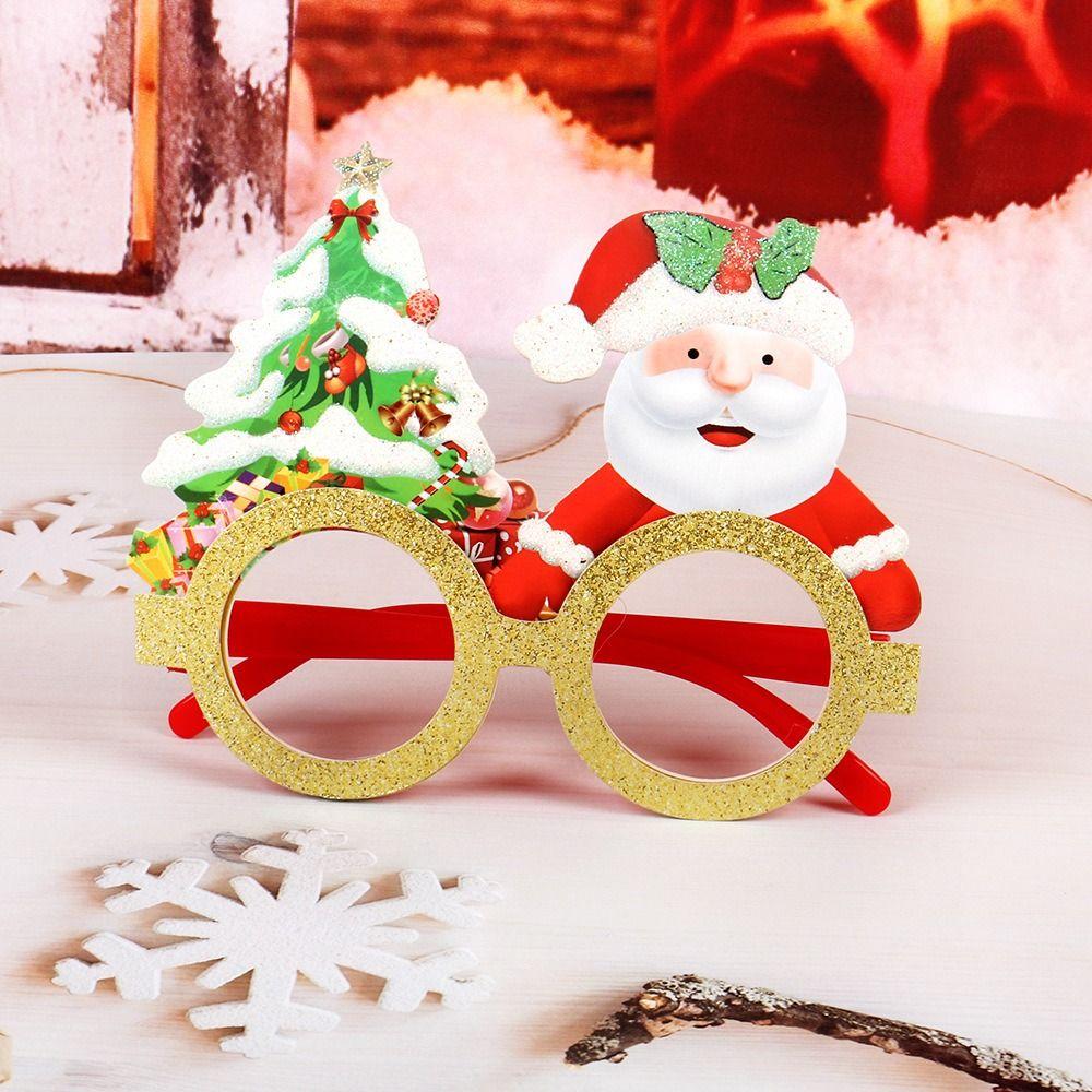 Очки Санта Клауса Рождественские Снеговик Реквизит для вечеринки Солнцезащитные очки С Новым годом Детские