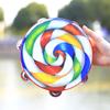 Orff 8 Inches Tambourine Lollipop Pattern Handbell Drum For KTV Party Jingle Bell Children Music Toys Enlightenment Instruments