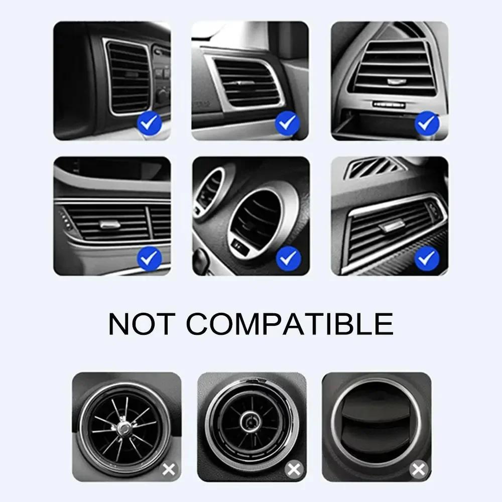 Car Stickers For Alfa Romeo Gravity Car Phone Holder Air Vent Cell Phone Holder GPS Stand For Alfa Romeo 159 Giulietta Stelvio 4