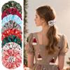 Christmas Big Intestine Hairband Headpiece Elk Snowman Santa Claus Christmas Tree Hairband Party Headrope