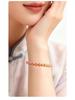 Браслет из круглых бусин Runya Crystal 7A Grade Sunstone и Orange Moonstone - натуральные разделительные бусины.