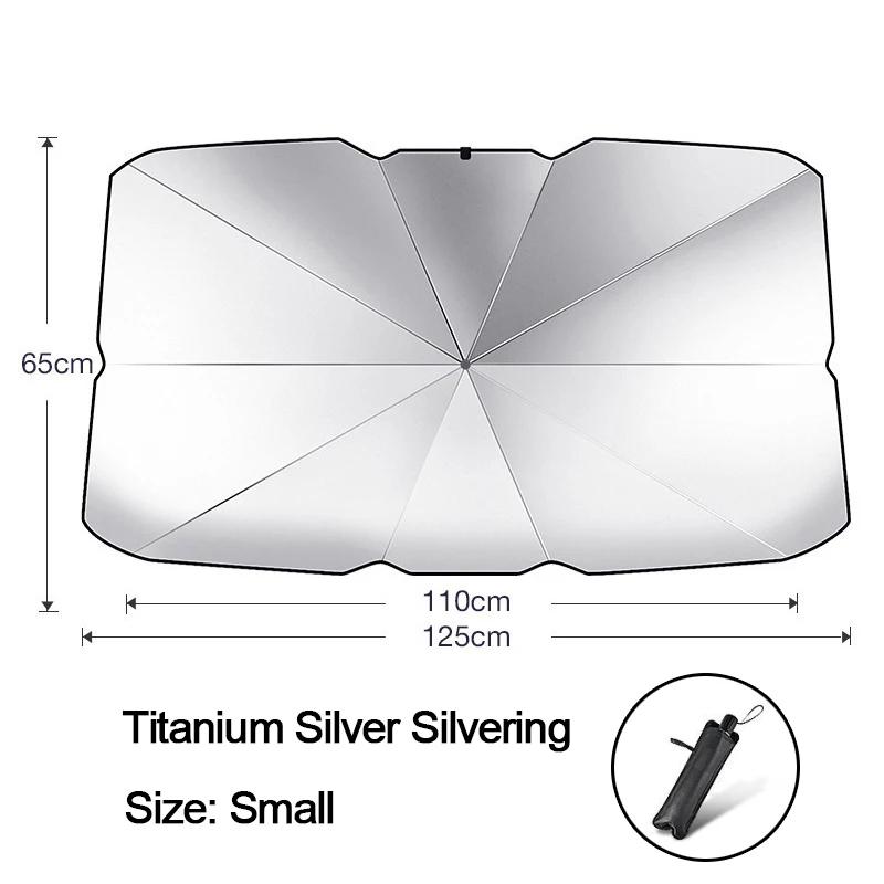 Car Sunshade Umbrella Car Windshield Parasol Summer Car Sun Shade Interior Protector Car Accessories Shading Protection