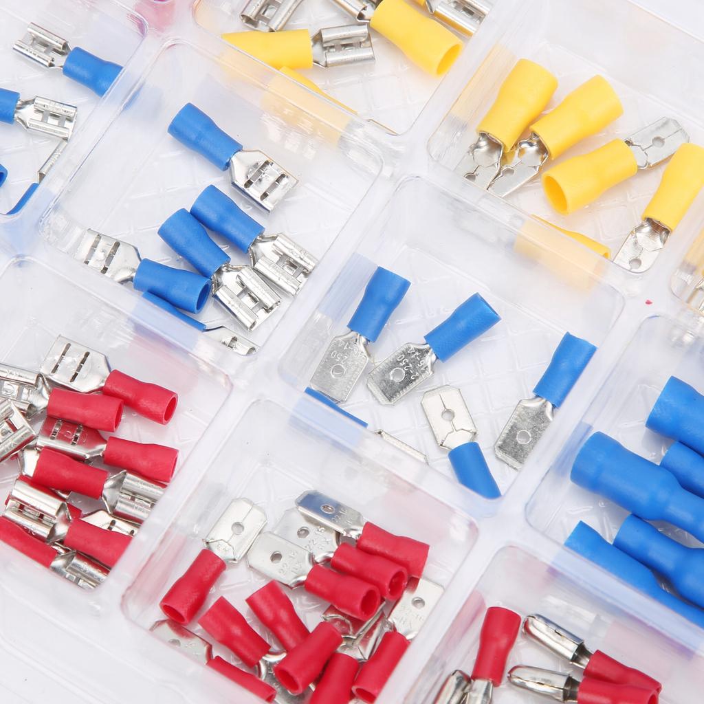 120 шт. комплект клемм холодного прессования для обжима электрических проводов, соединительные аксессуары