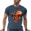 Octopus Reporter TShirt Summer Fashion Casual Tee Shirt