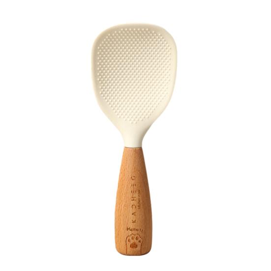Silicone Rice Spoon Non-Stick Food Grade with Standing Feature High Temperature Resistant Rice Spoon
