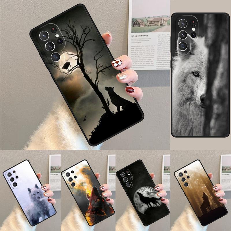 Чехол для телефона Animal The Wolf Howl print для Samsung Galaxy note 10 pro S26 Ultra S23 S24 FE S25 S21 S22 PLUS ударопрочный