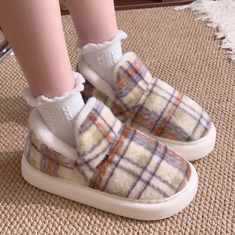 Женские зимние домашние тапочки, Модные повседневные парные, Простые элегантные универсальные тапочки-пулловеры для дома