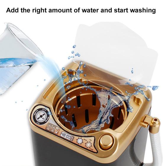 Mini Washing Machine Electric Brushes Cleaning Toy Makeup Dehydration Spin Dryer