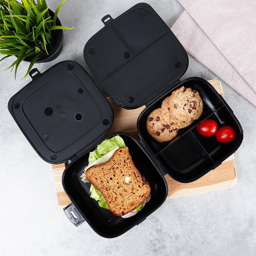 Breakfast Container Lunchbox Divided Lunch Box Large XL