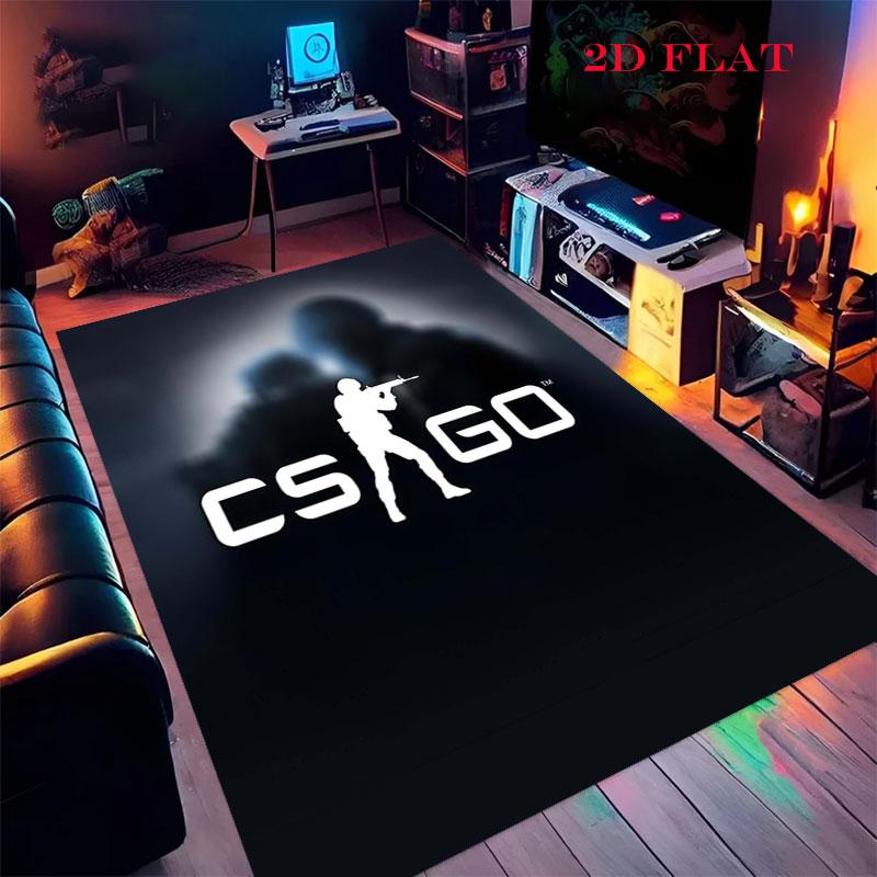 csgo2 Carpet Rug for Living Room Bedroom Home Sofa Decoration,Kids play Nonslip Floor Mat