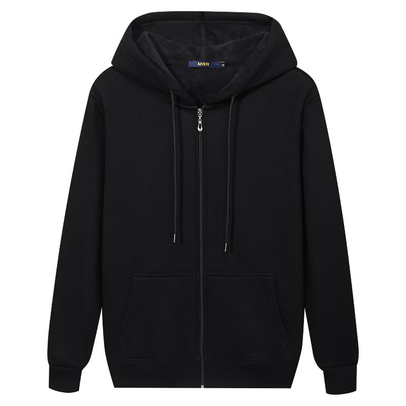 Autumn and Winter Plus Men's Casual Fashion Sports Zipper Hoodies