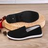 Old Beijing Cloth Shoes Men Upgrade Beef Tendon Sole Cloth Shoes Breathable One Pedal Comfortable Soft Sole Military Single Black Cloth Shoes