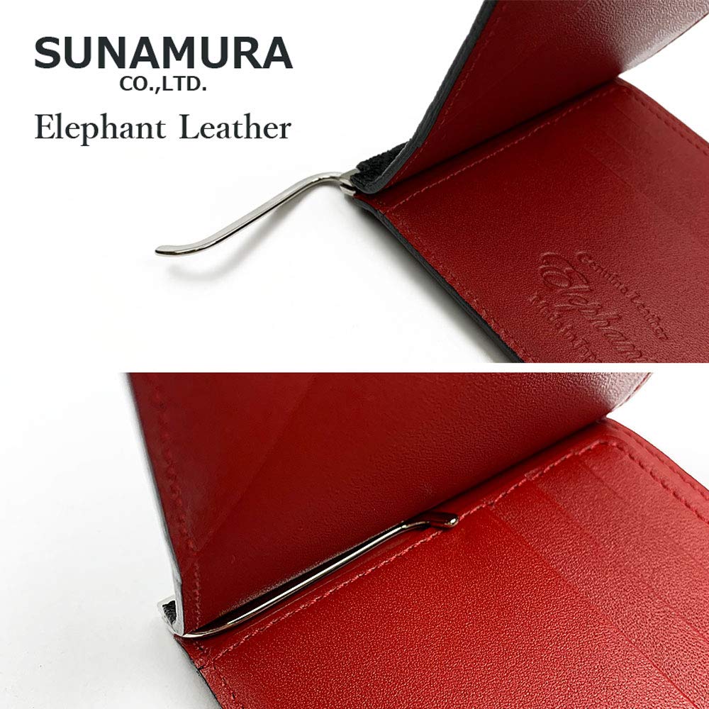 3 SUNAMURA Sunamura Сделано в Японии Высококачественные ножницы для купюр из слоновой кожи Двойной складной кошелек Зажим для денег [TAKKA Shoji] [Все цвета] (ly1100) (Шоколад)