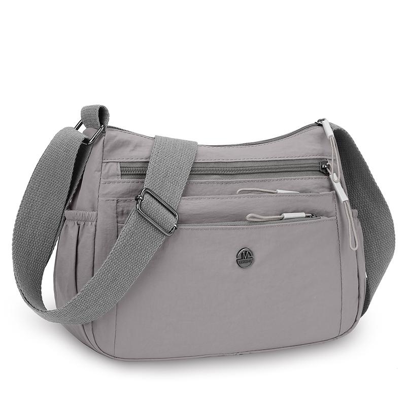 Вместительная легкая сумка кроссбоди из ткани Оксфорд, повседневная женская сумка через плечо, многослойная сумка для мамы, водонепроницаемая