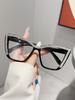 1Pc Women'S Cat Eye Frame Glasses Shiny Dot Diamond Design Retro Fashion Glasses Perfect Gifts Suitable For Family And Friends