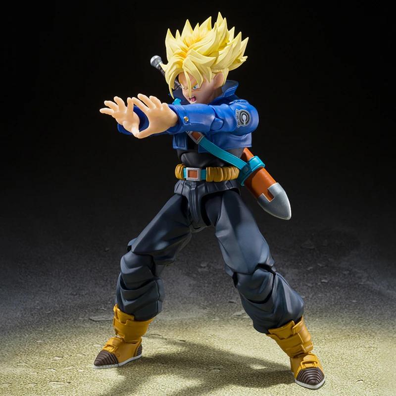 SHF Dragon Ball Z Фигурка Супер Сайян Транкс Фигурка на шарнирах ПВХ Коллекция Аниме Будущий Мальчик Транксу Фигурки Модель Игрушки