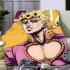 Аниме JoJo's Bizarre Adventure Печатное одеяло Одеяла для пикника Теплое одеяло Мягкое и удобное для дома и путешествий Подарок на день рождения