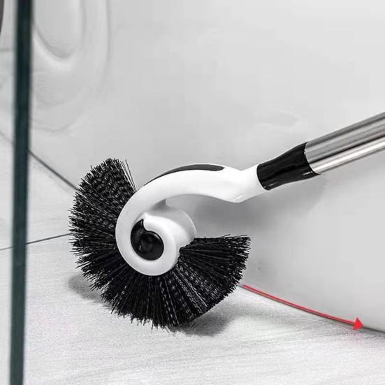 Щетка для раковины для аквариума, полукруглая головка щетки, чистка углов, длинная ручка, экономия труда