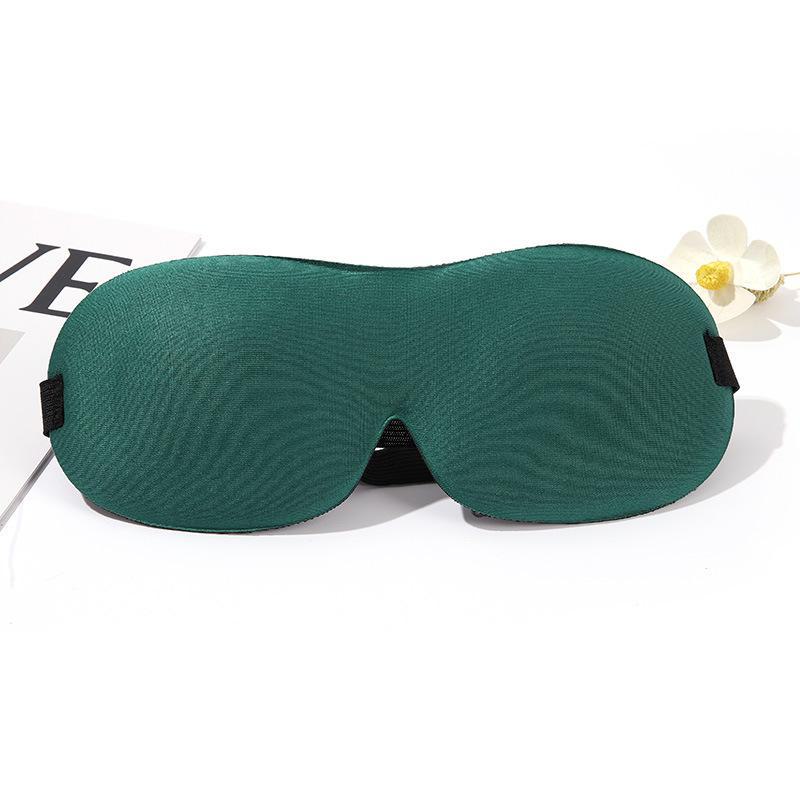 3D Black Stereo Sleep Eye Mask for Travel and Aviation, Nose Bridge-Free