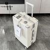 TOBERLIR 24-inch Aluminum Frame Hardshell Luggage