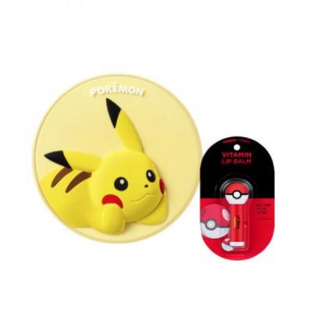 Bellman Pokemon UV Sun Cushion Пикачу 15 г Специальный бальзам для губ в форме шара 4,5 г