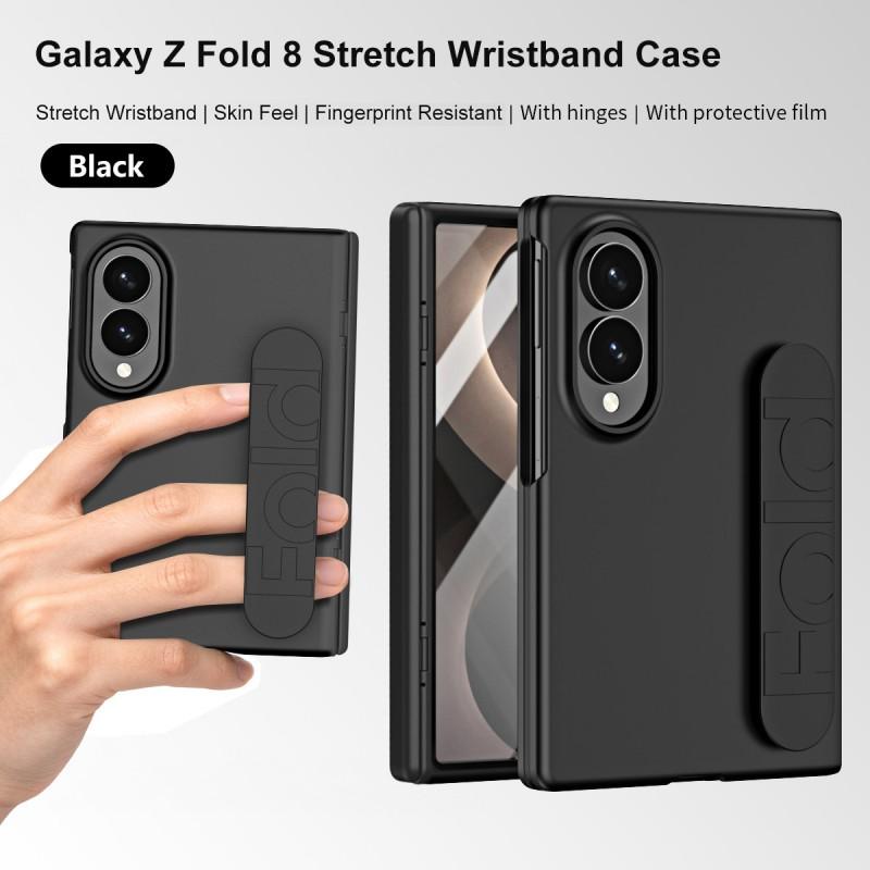 Flexible Hinge Wrist Strap Phone Case Galaxy Z Fold8 Fold7 Fold6 Fold5 With Magnetic PC Back Cover