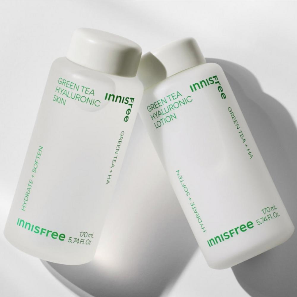 Innisfree New Green Tea Hyaluronic Acid Skin, 170ml, 1 Unit