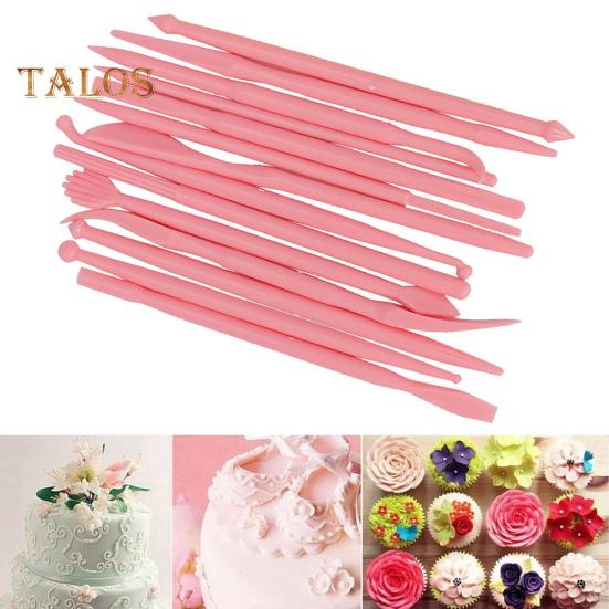 Talos 14 шт., резак для моделирования торта из сахара, сделай сам, инструмент для украшения скульптуры, ручка для вырезания