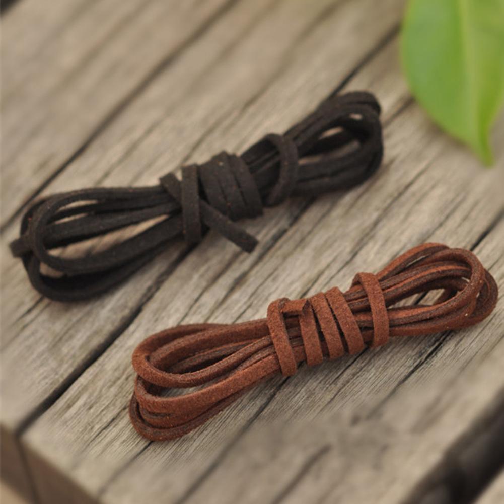 10X Черный Кофе Замшевые Кожаные Шнурки для Ожерелья Изготовление DIY 50см Ювелирные изделия T8P2
