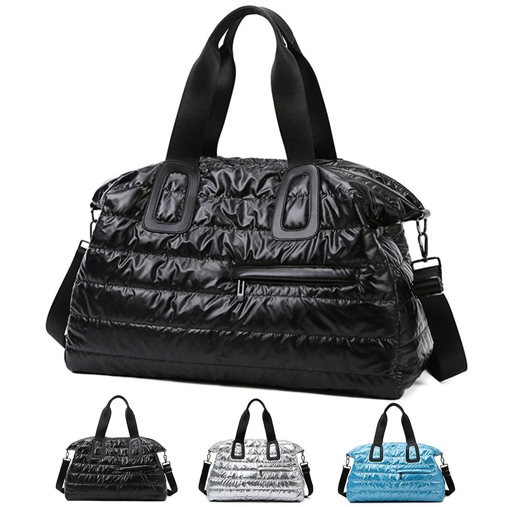 Большая вместительная стеганая спортивная сумка с отделением для влажного и сухого отделения, многофункциональная нейлоновая сумка-мессенджер, водонепроницаемые сумки с ручками сверху