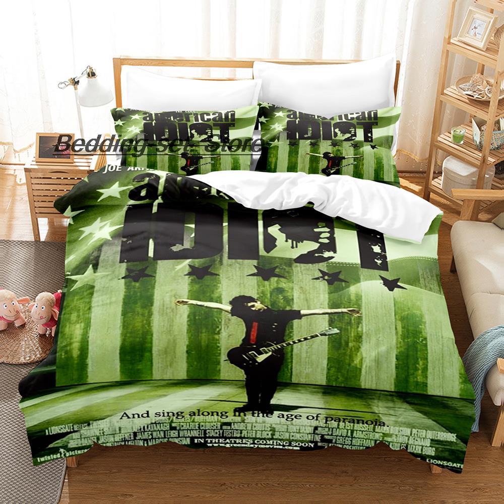 Green Day ' American Idiot Bedding Set Single Twin Full Queen King Size Bed Set Aldult Kid Bedroom Duvetcover Sets Bed Sheet Set