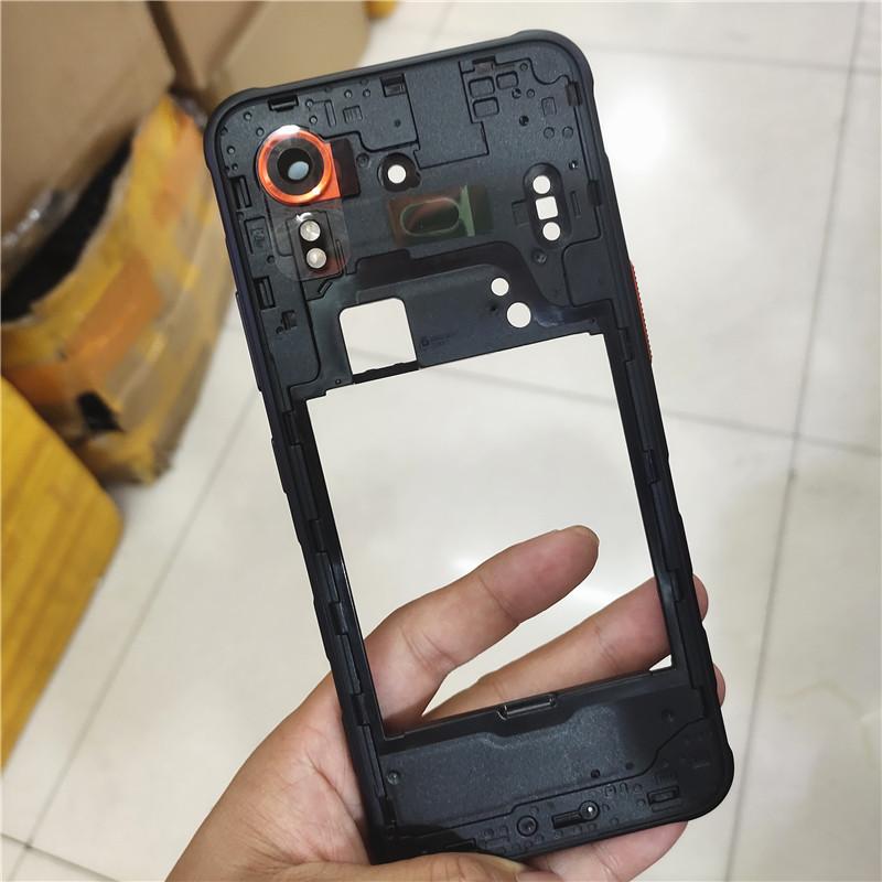 + Средняя рамка корпуса телефона для Samsung Galaxy XCover7 SM-G556B G556 + Задняя крышка корпуса с батареей Запасные части