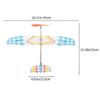 8pcs Simple Airplane Model Outdoor Glider Plane Toy Rubber Band Powered Small Glider Model