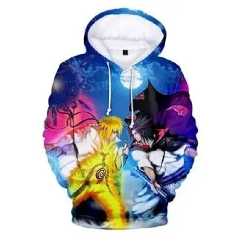 2024 новейшая толстовка с капюшоном Blackened Whirlpool Naruto Character 3D Printed Sweatshirt Boys and Girls Favorite Adult Universal Hoodie